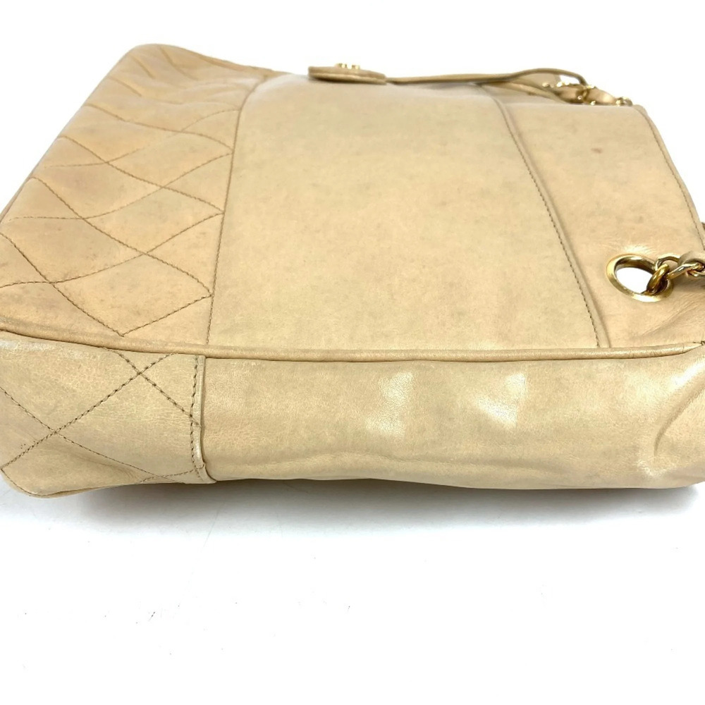 CHANEL Vintage Cream Leather Logo Shoulder Bag - Picture 3 of 16